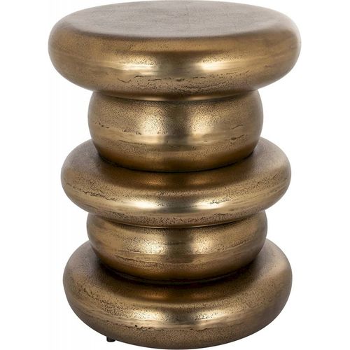 Table Élégante En Aluminium Doré