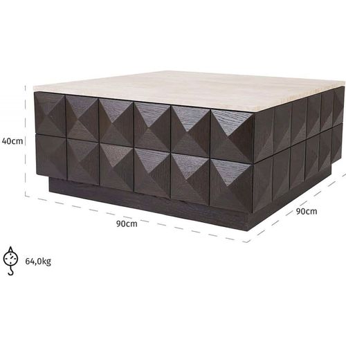 Table De Café Claremont Marron Chic