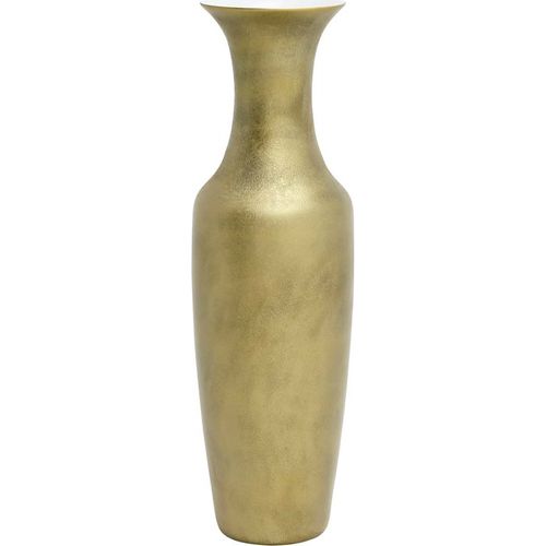 Vase Élégant En Céramique Émaillée Dorée