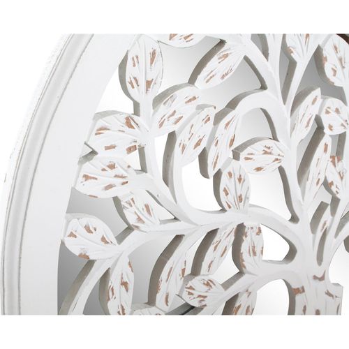 Miroir Décoratif Arbre Usé Blanc Esprit Nature Mural