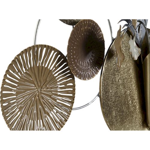 Décoration Murale Métal Cercles Dorés Style Glam Contemporain