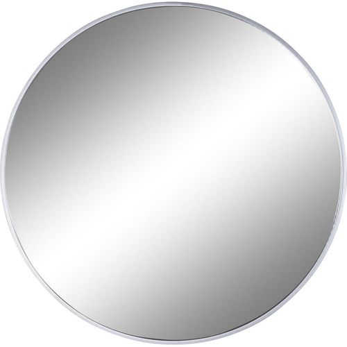 Miroir Mural Rond Effet Argenté Design Moderne Contemporain