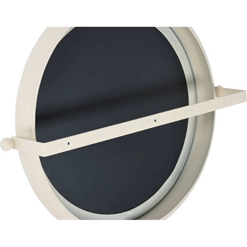 Miroir Mural Métal Blanc Froissé Style Romantique Élégant