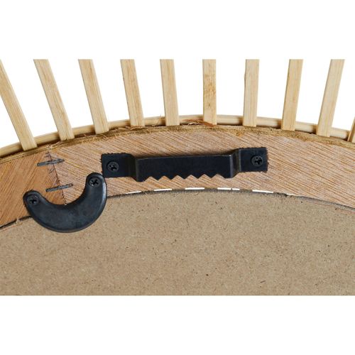 Miroir Décoratif Bambou Naturel Style Scandinave Élégant