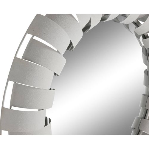 Miroir Mural Beige Moderne En Métal Effet Froissé Décoratif