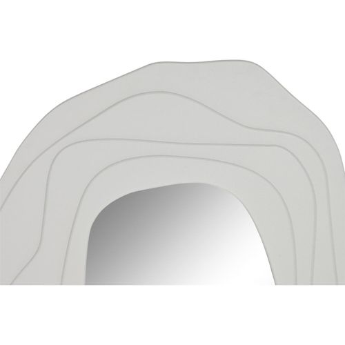 Miroir Mural Bois Blanc Chic Style Moderne Élégant