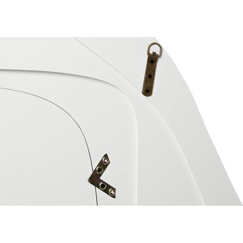 Miroir Mural Bois Blanc Chic Style Moderne Élégant