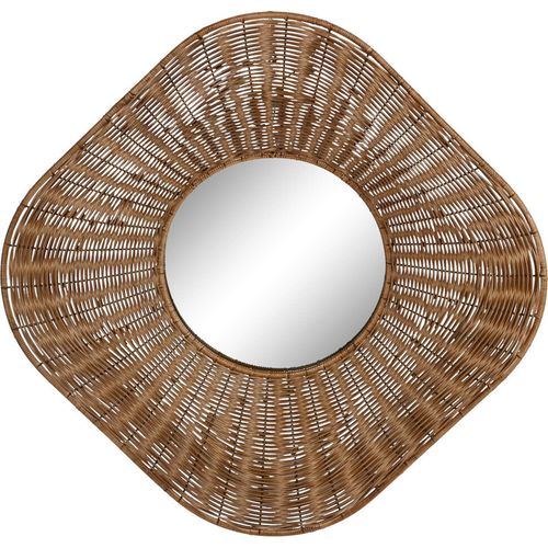Miroir En Rotin Style Balinais Esprit Nature Pour Intérieur Chaleureux