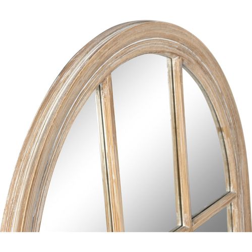 Miroir Fenêtre Bois Naturel Style Traditionnel Esprit Atelier