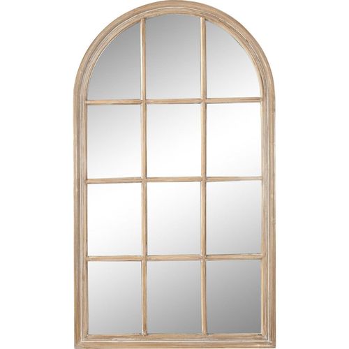 Miroir Fenêtre Bois Naturel Style Traditionnel Esprit Atelier