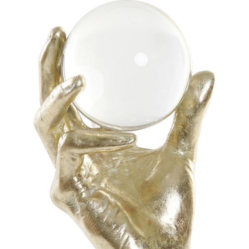 Main Dorée Décorative En Résine Verre Style Glamour Chic