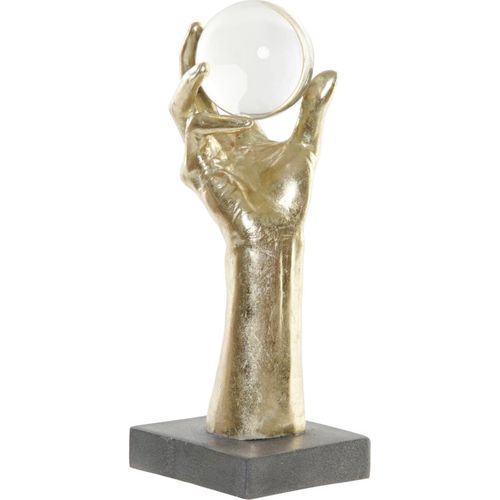 Main Dorée Décorative En Résine Verre Style Glamour Chic
