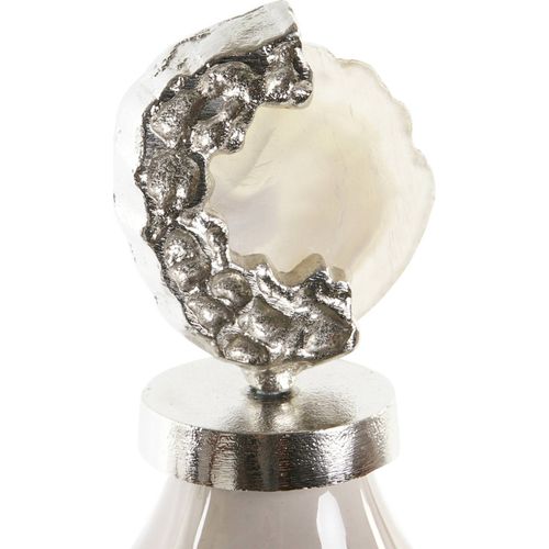 Vase Décoratif Rose Pierre En Verre Et Aluminium Style Moderne