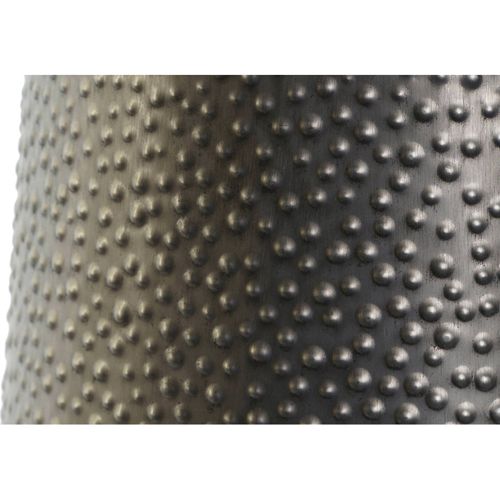 Vase Métal Gris Foncé Et Doré Style Moderne Élégant