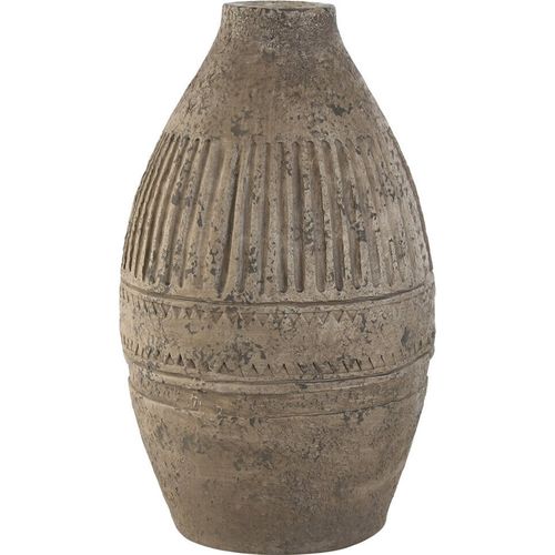 Vase Déco Magnesia Brun Style Artisanal Collection Alpino