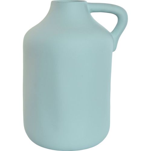 Vase En Grès Bleu Ciel Avec Anse Style Artisanal Urban Chic