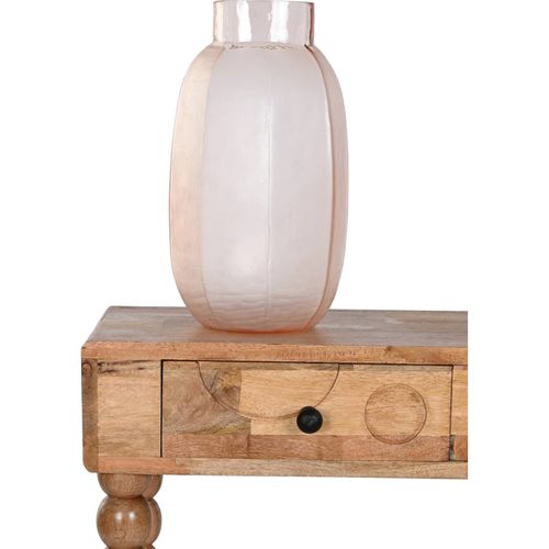 Vase En Verre Rose Élégant Style Moderne Pour Une Déco Raffinée