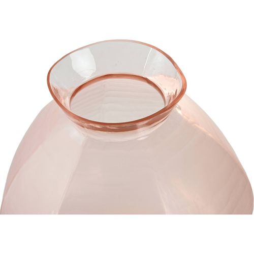 Vase En Verre Rose Finition Brillante Style Moderne Élégant
