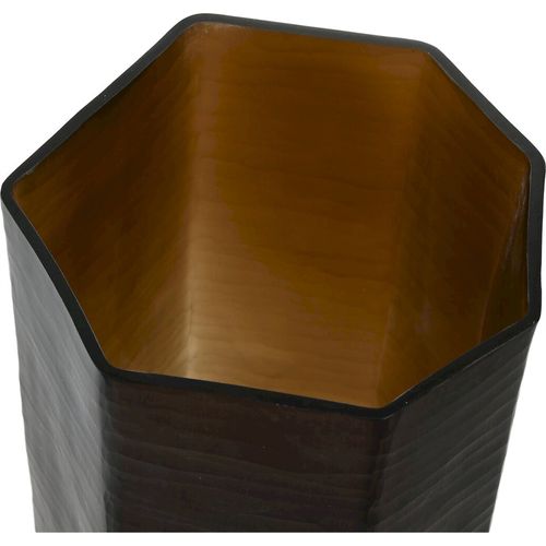 Vase En Verre Gris Foncé Émaillé Style Moderne Décoratif