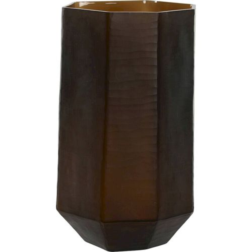 Vase En Verre Gris Foncé Émaillé Style Moderne Décoratif