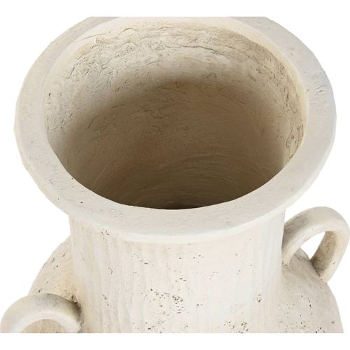Vase Blanc Romantique En Magnesia Style Amphore Déco Élégante