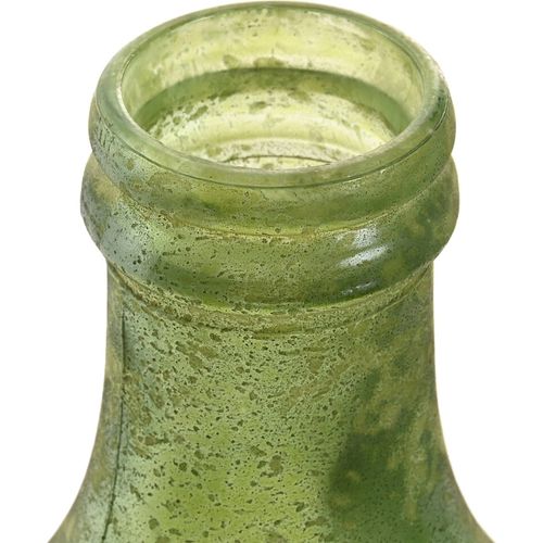 Vase En Cristal Recyclé Vert Style Vintage Cottage