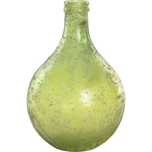 Vase En Cristal Recyclé Vert Style Vintage Cottage