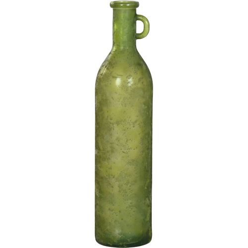 Vase Vert En Cristal Recyclé Avec Anse Style Cottage