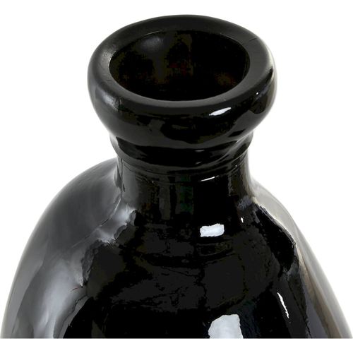 Vase Organique Noir En Cristal Recyclé Style Urban Chic