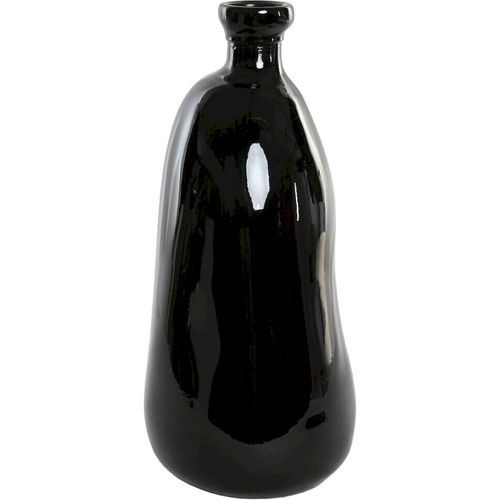 Vase Organique Noir En Cristal Recyclé Style Urban Chic