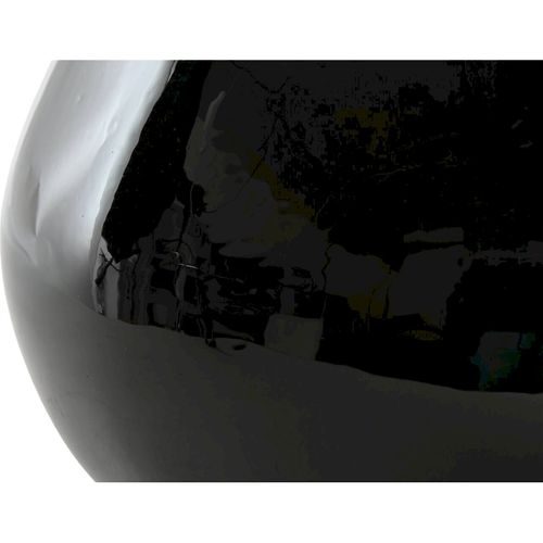 Vase Organique En Cristal Recyclé Noir Style Urbain Élégant