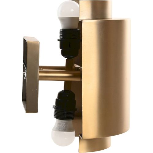 Applique Murale Dorée En Acier Patiné Design Élégant