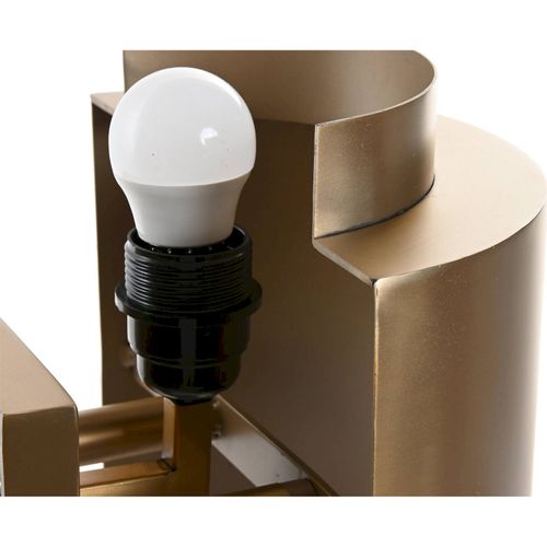 Applique Murale Dorée En Acier Patiné Design Élégant