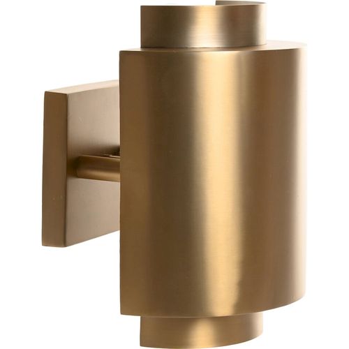 Applique Murale Dorée En Acier Patiné Design Élégant