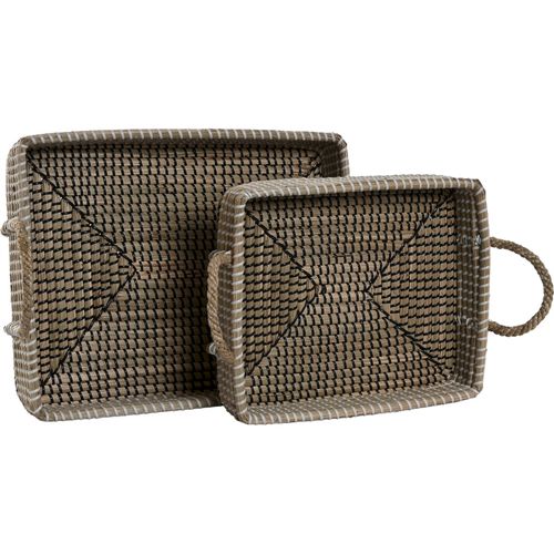 Plateau Décoratif En Jacinthe De Mer Naturel Style Urban Chic