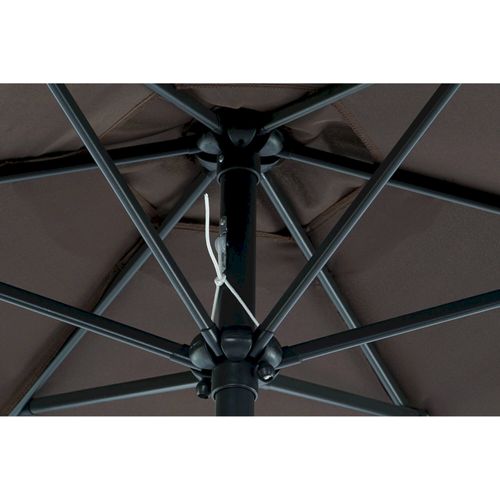 Parasol Pliant En Acier Et Polyester Pour Jardin Élégant