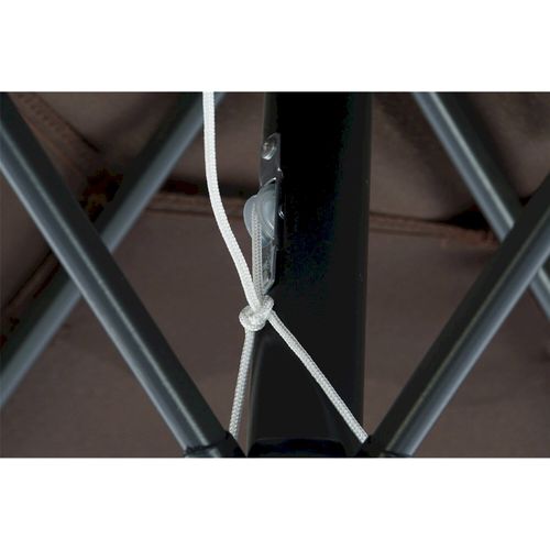 Parasol Pliant En Acier Et Polyester Pour Jardin Élégant