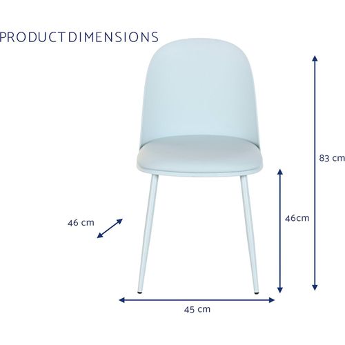 Chaise Design Bleu Style Scandinave Confort Moderne Urban Chic