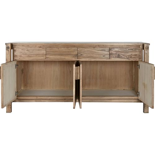 Buffet En Bois Recyclé Orme Style Oriental Élégant