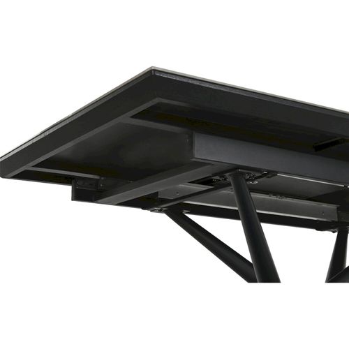 Table De Salle à Manger Moderne En Céramique Et Métal Gris