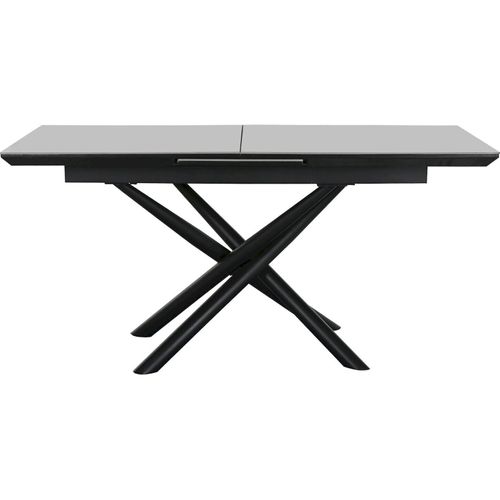 Table De Salle à Manger Moderne En Céramique Et Métal Gris