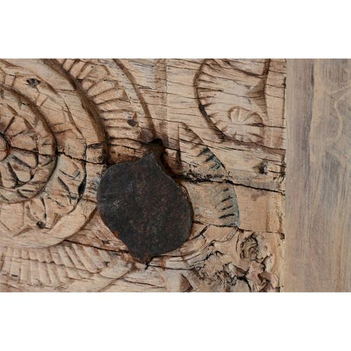 Table Console En Bois Exotique Sculpté Design Naturel