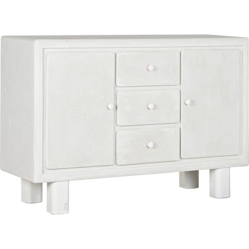 Buffet Blanc Design Rugueux En Mdf Et Épicéa Style Moderne