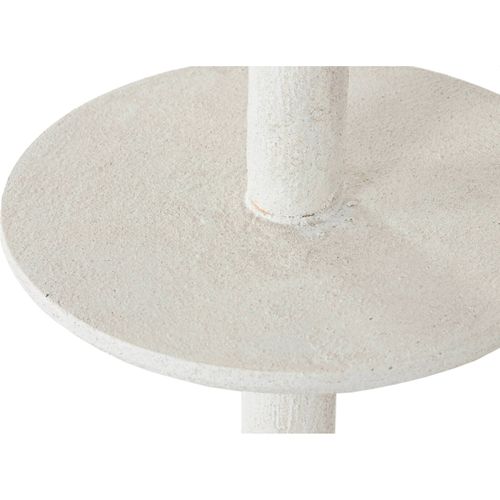 Console D Entrée Design Blanc Aspect Plissé Style Moderne