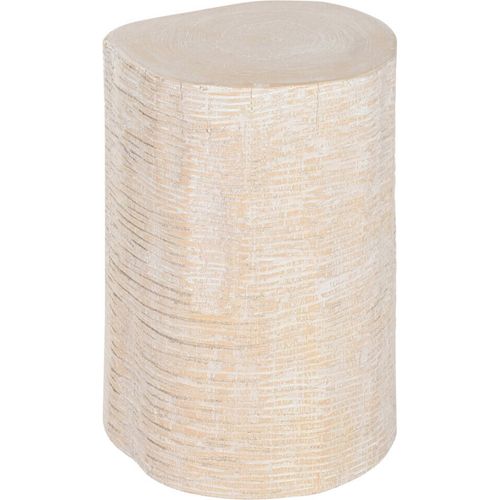 Table D'appoint Sculptée En Bois De Mungur Style Naturel