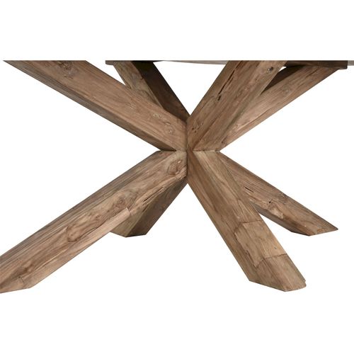 Table Ovale En Teck Recyclé Style Naturel Salle à Manger