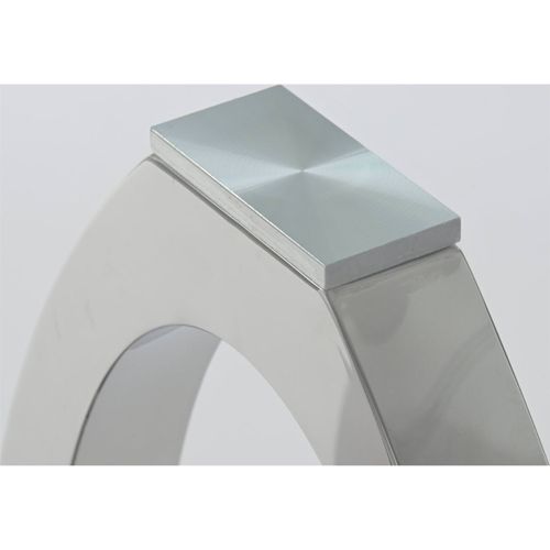 Table Élégante En Verre Trempé Et Acier Pour Salle à Manger