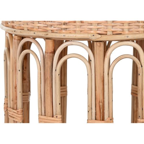Table D'appoint En Osier Naturel Style Balinais