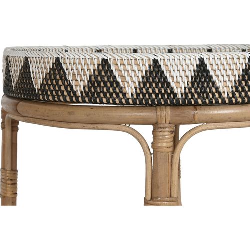 Table d'appoint Élégante En Rotin Fait Main