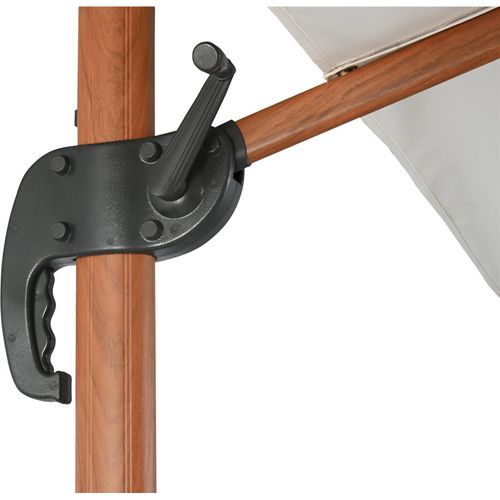 Parasol Rotatif En Acier Et Polyester Pour Terrasse Élégante